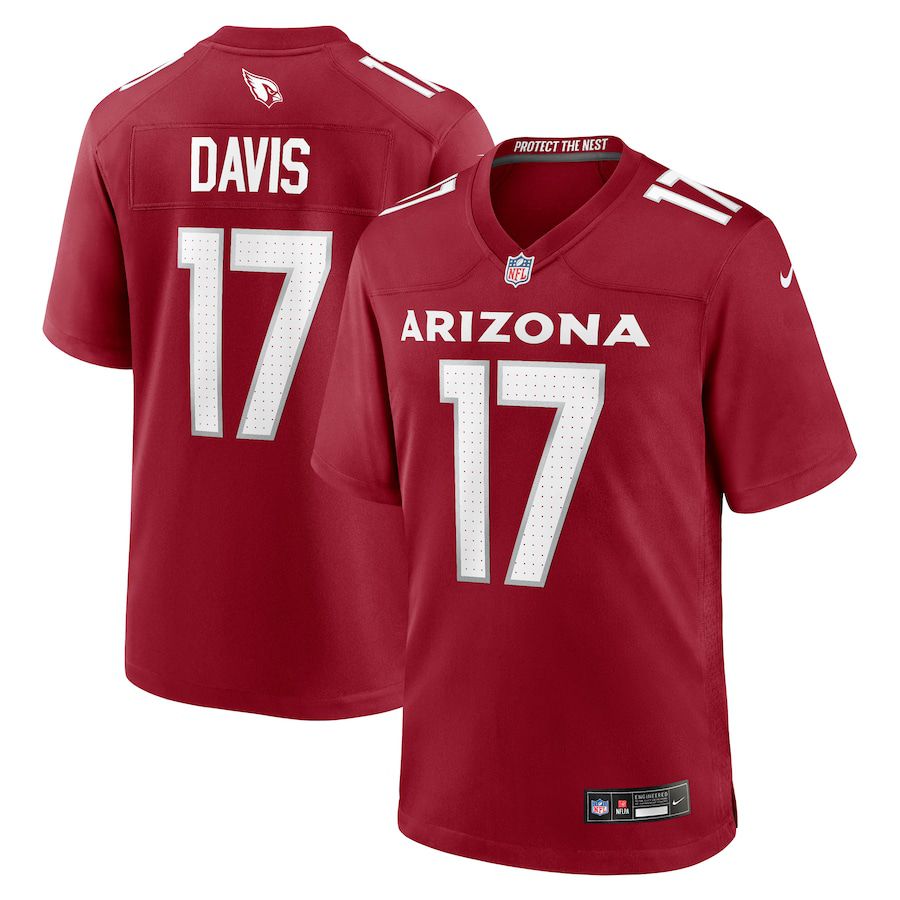 Men Arizona Cardinals #17 Kaden Davis Nike Cardinal Team Game NFL Jersey